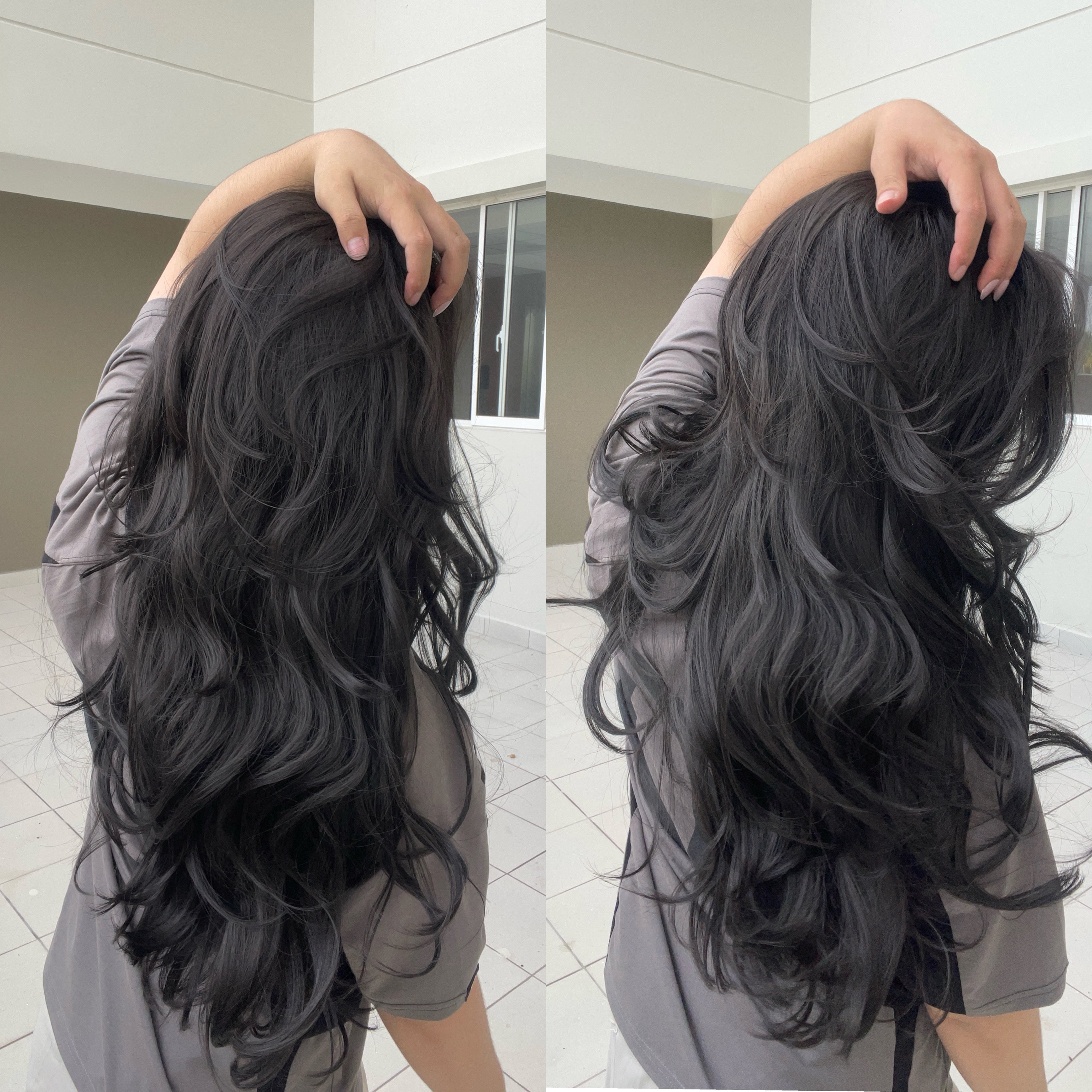 Huudid Wigs - HD Lace Butterfly Layered, Natural Hairline. 4x4 Lace